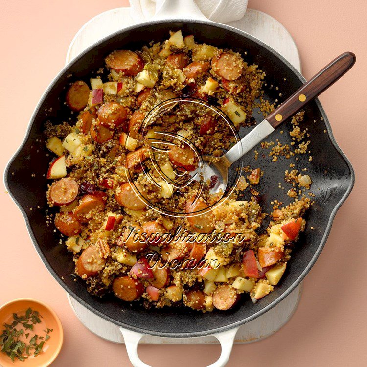 Apple Cider Chicken Quinoa Skillet