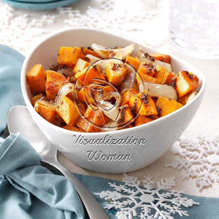 Roasted Sweet Potato and Onion Salad