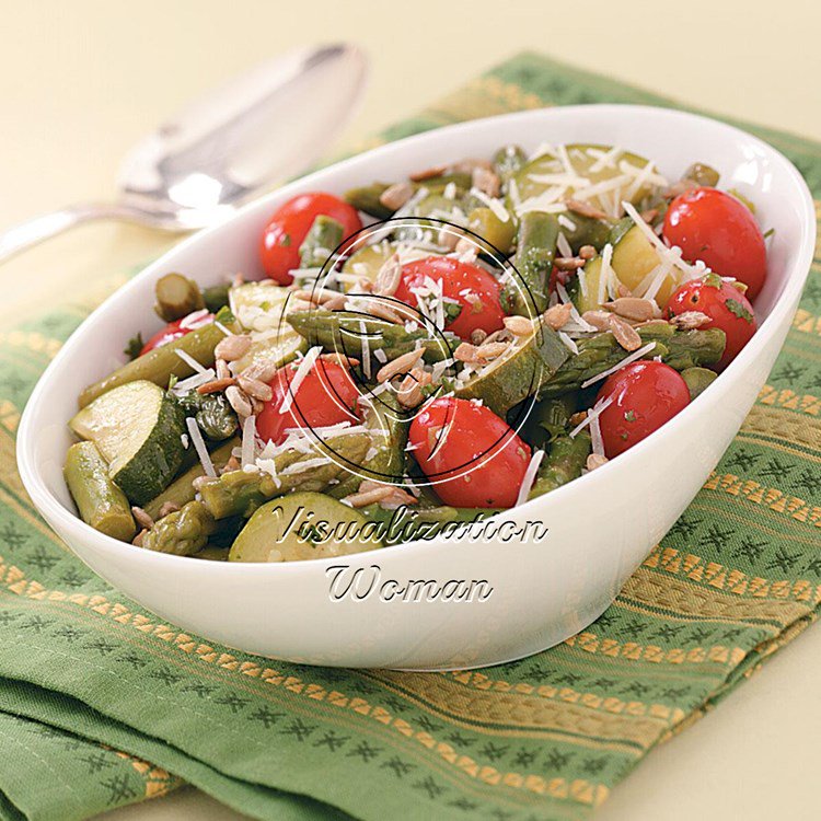 Asparagus and Grape Tomato Salad