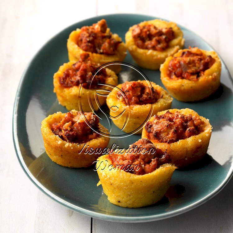 Turkey Bolognese Polenta Nests