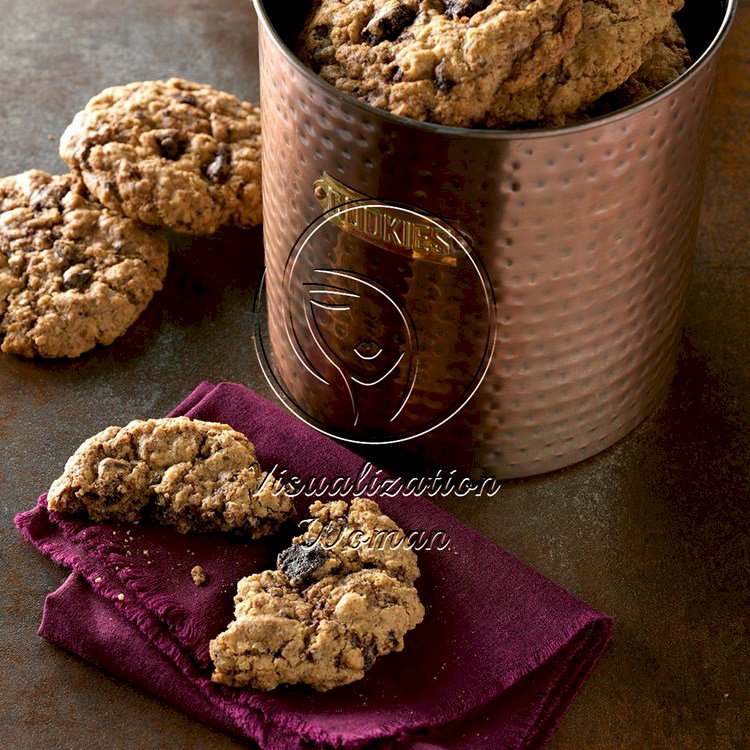 Mexican Chocolate Oatmeal Cookies