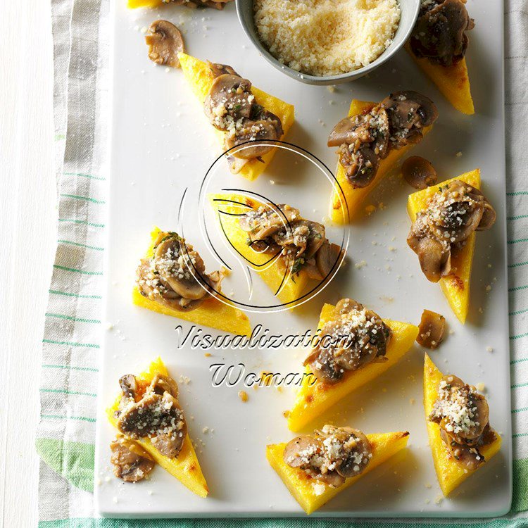 Polenta Mushroom Appetizers