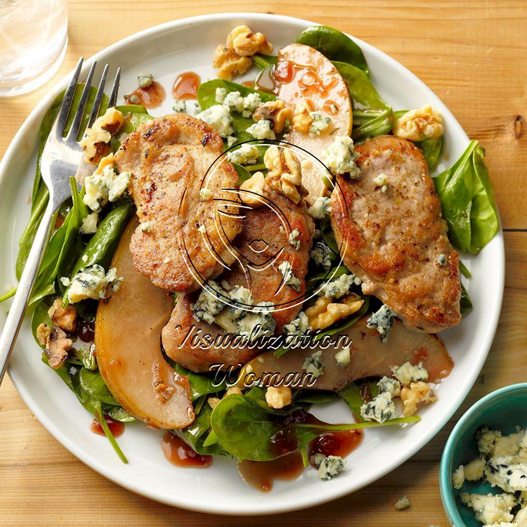 Raspberry-Walnut Pork Salad