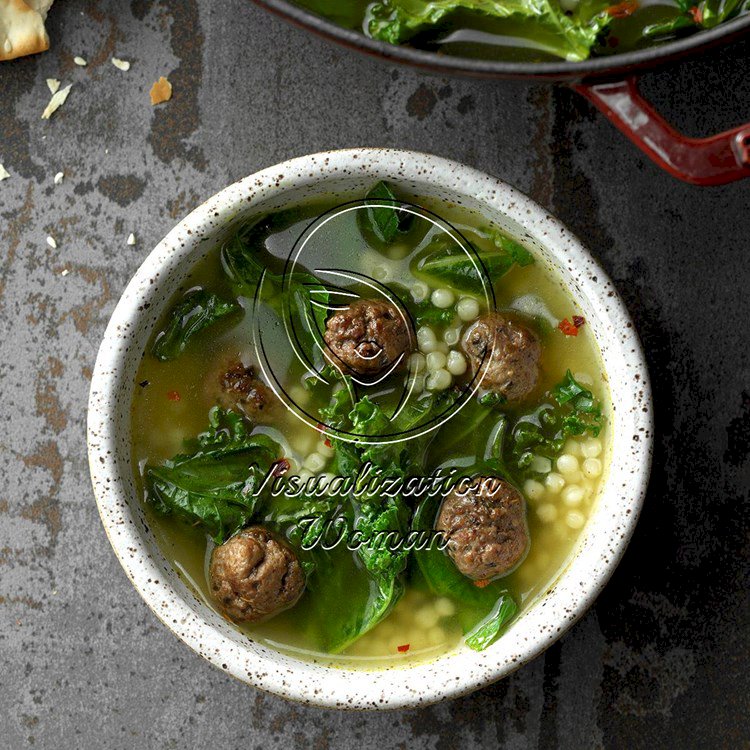 Couscous Meatball Soup