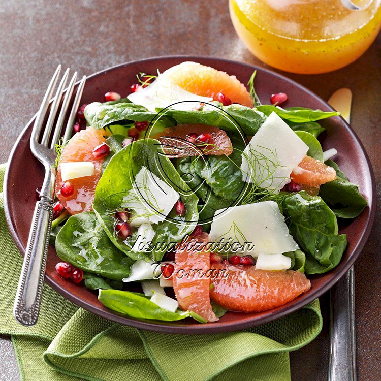 Ruby Red Spinach Salads