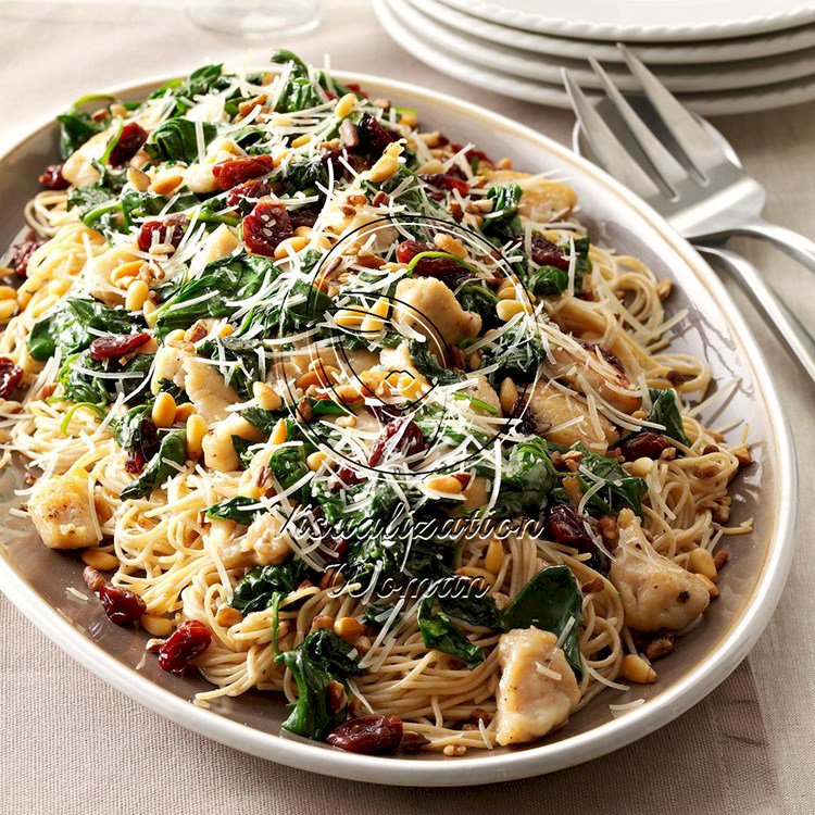 Angel Hair with Chicken & Cherries