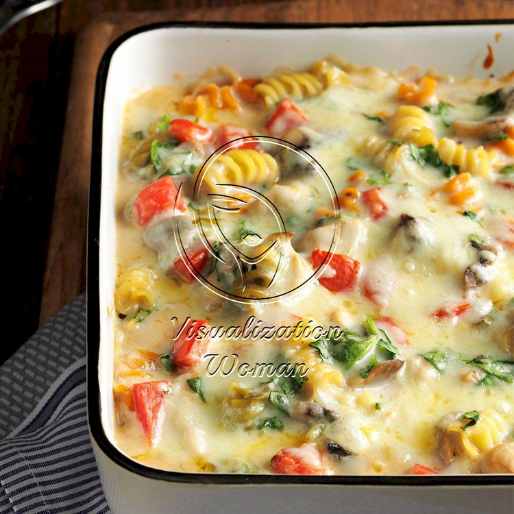 Fontina Chicken & Pasta Bake