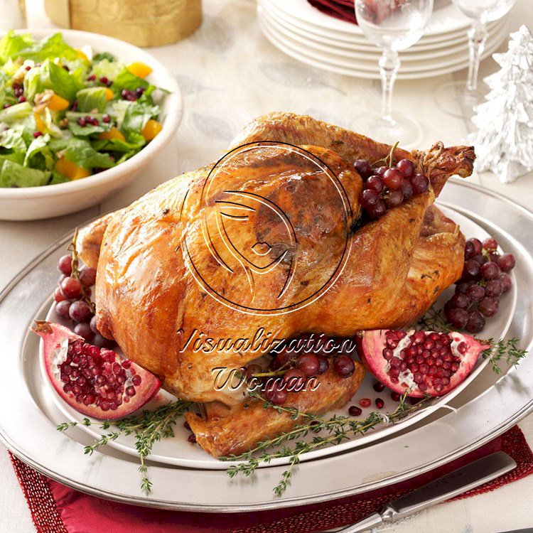 Roast Turkey with Sausage-Cabbage Stuffing