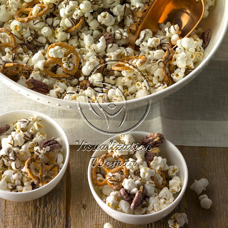 Striped Chocolate Popcorn