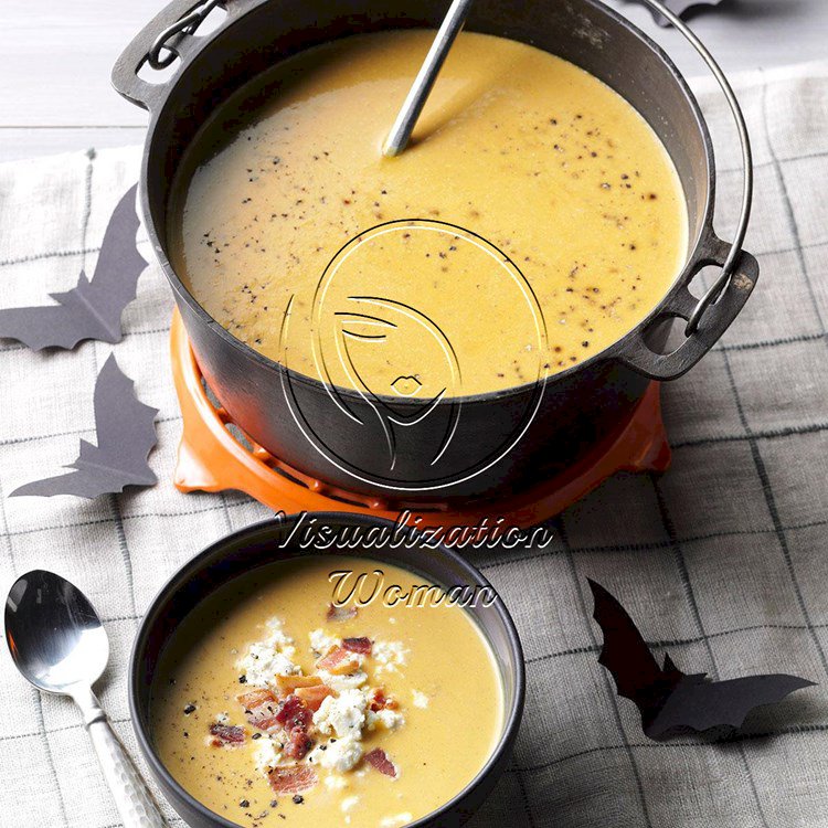 Anti-Vampire Potion (Butternut Squash & Garlic Soup)