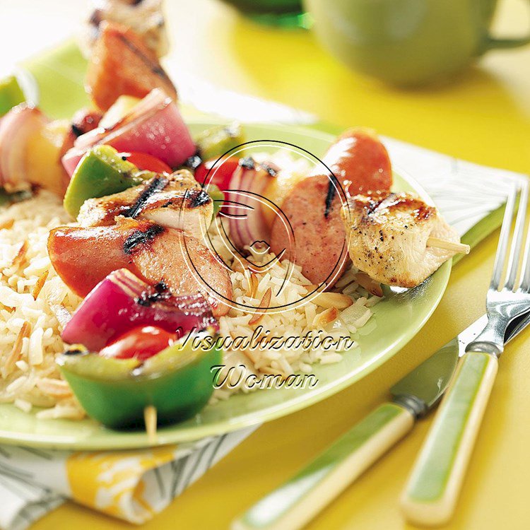 Kielbasa Chicken Kabobs