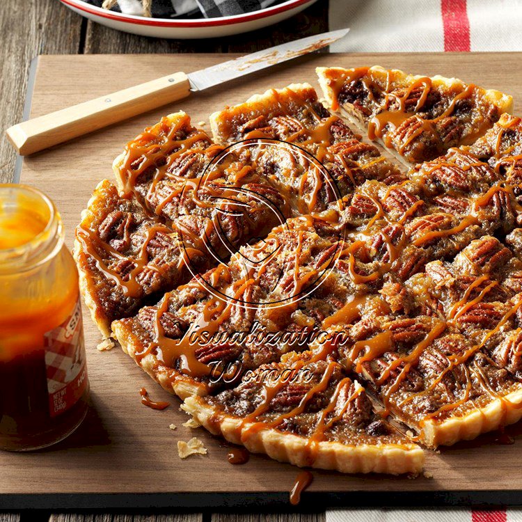 Favorite Chocolate-Bourbon Pecan Tart