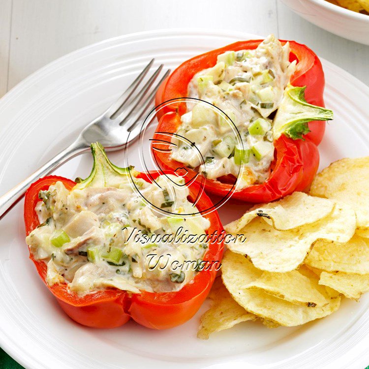 Chicken Salad-Stuffed Peppers