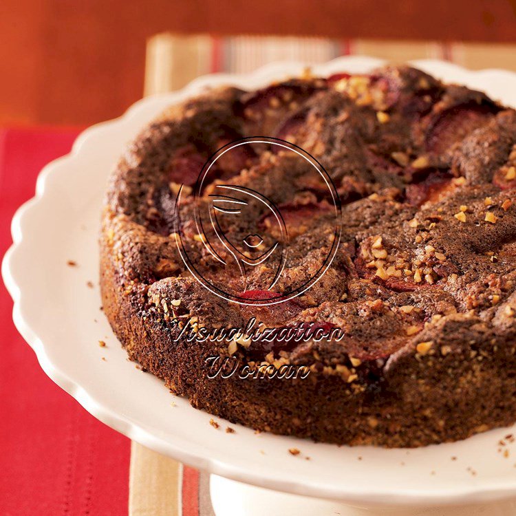 Plum-Topped Chocolate Kuchen