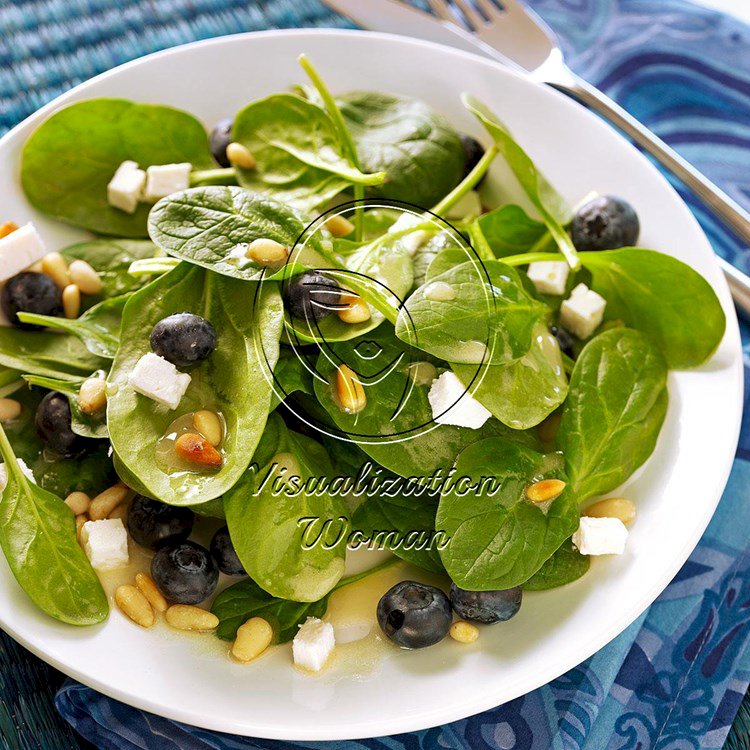 Quick Blueberry Spinach Salad