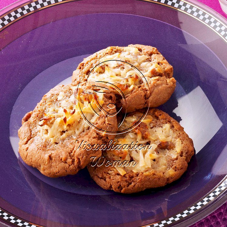 German Chocolate Thumbprint Cookies