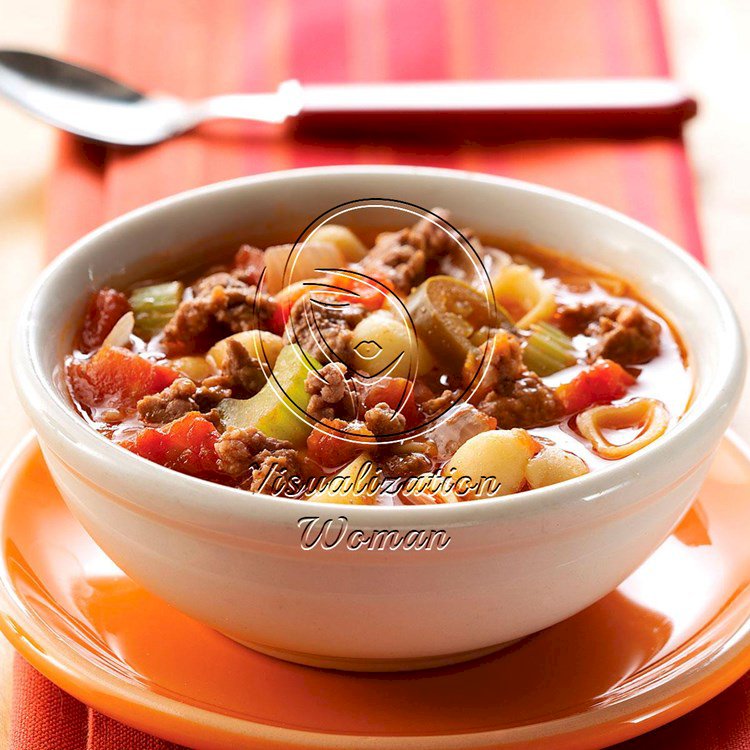 Zesty Hamburger Vegetable Soup