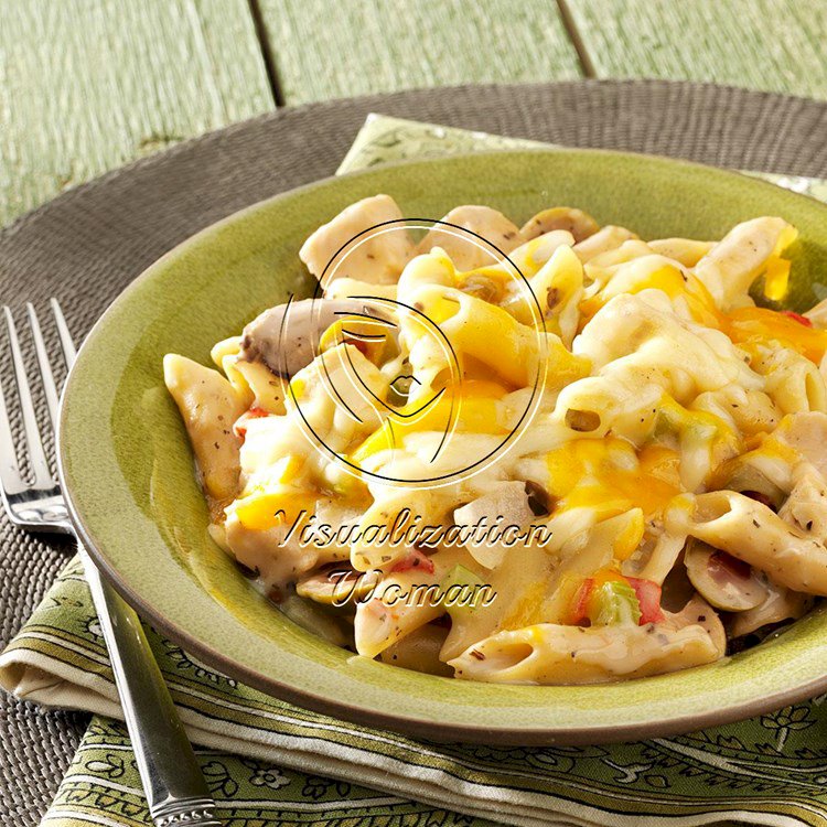 Cheddar Chicken Mostaccioli