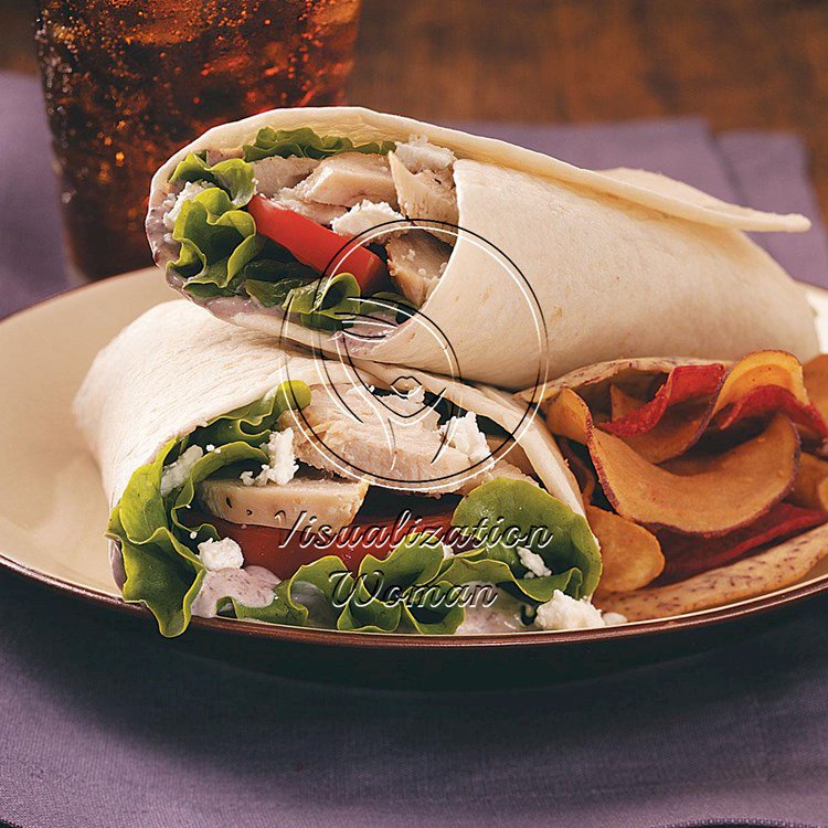 Mediterranean Turkey Wraps