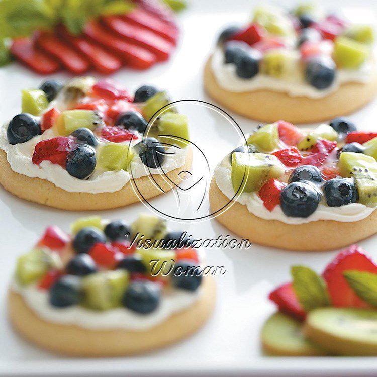 Sugar Cookie Fruit Pizzas