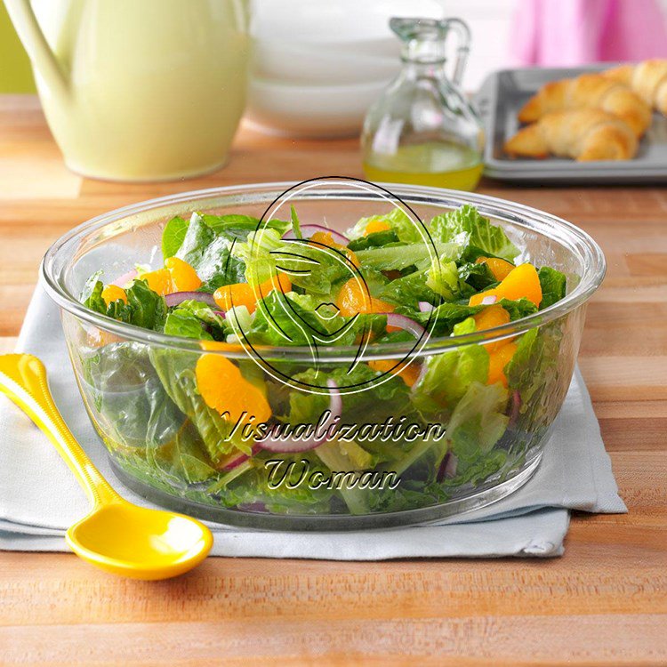 Romaine & Orange Salad with Lime Dressing