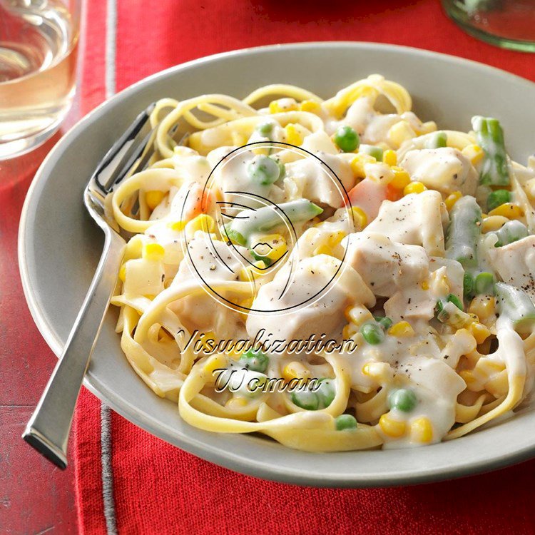 Chicken & Vegetable Fettuccine