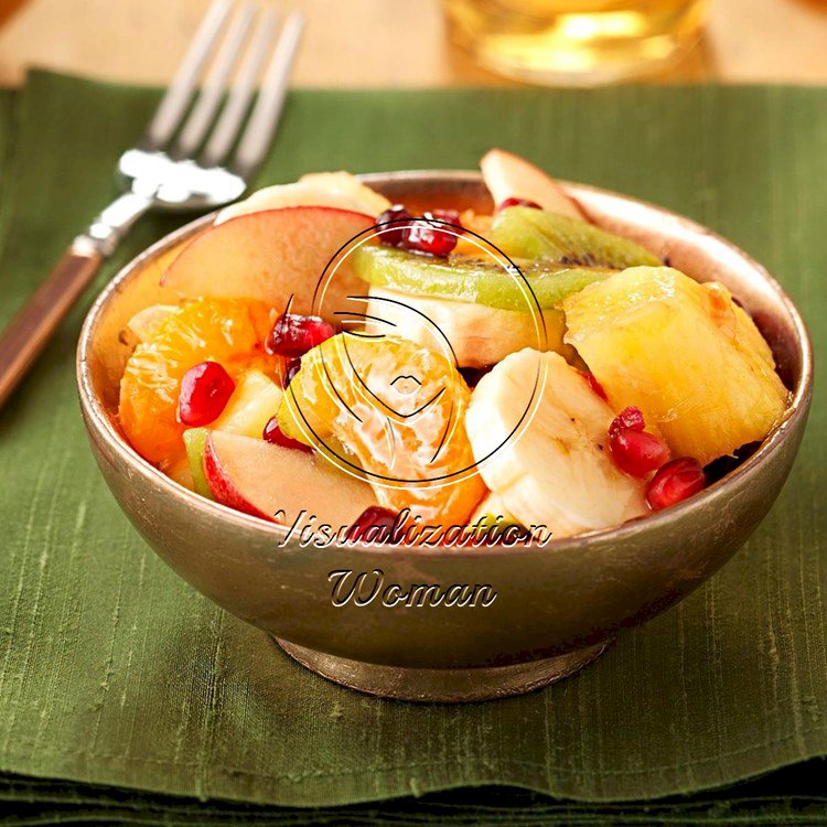 Fresh Fruit Salad with Pomegranate