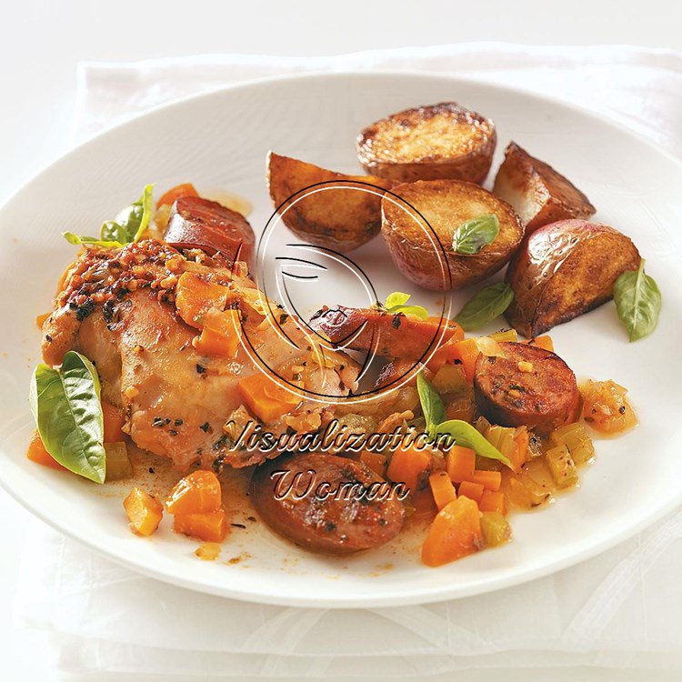 Chicken Thighs with Sausage