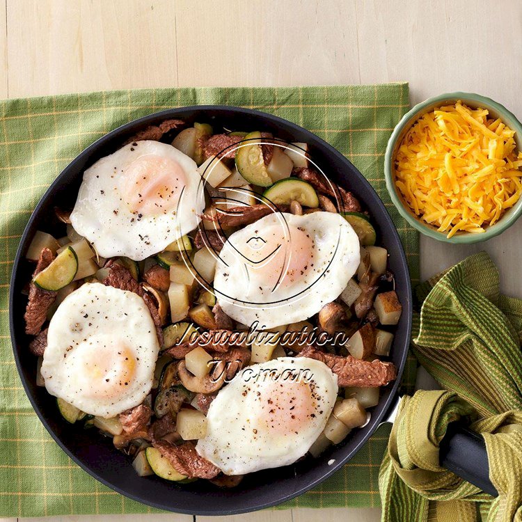 Steak & Mushroom Breakfast Hash