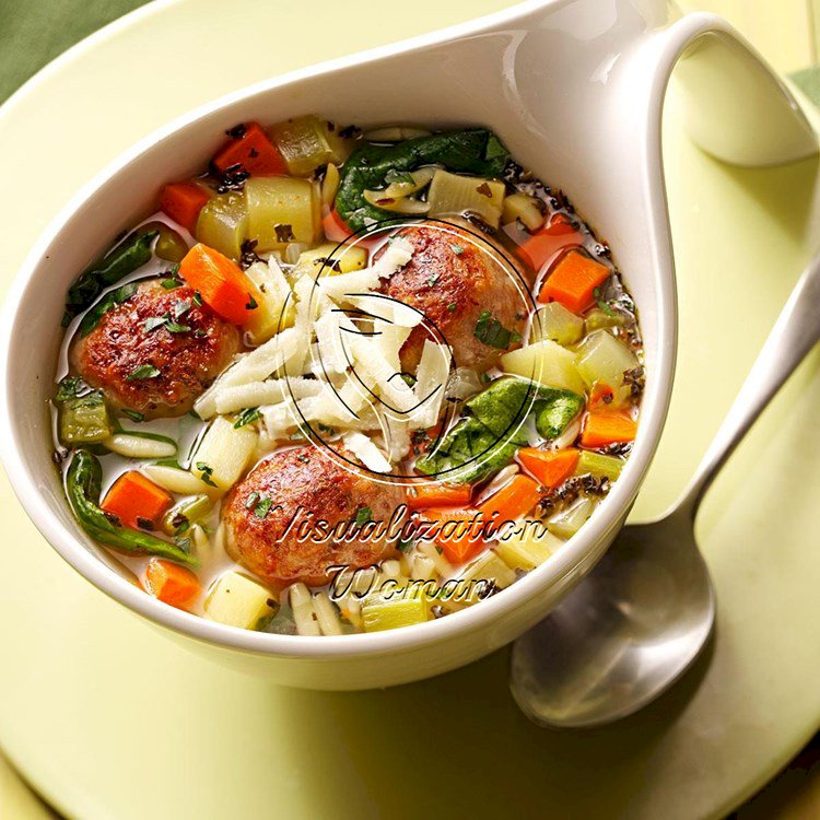 Italian Wedding Soup with Meatballs